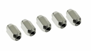 CHROME LUG NUTS 7/16in-20 / SET of 5