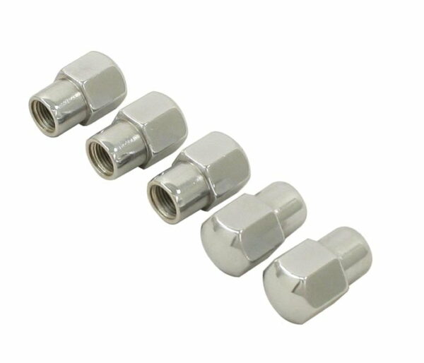 CHROME MAG LUG NUTS 7/16in-20 / SET of 5