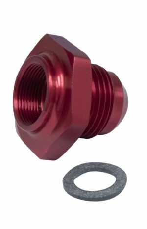 01-JC-4500-0: JAYCEE LOW PROFILE FUEL TANK -10 ADAPTER / RED