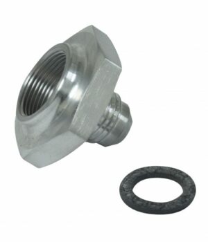 01-JC-4566-0: JAYCEE LOW PROFILE FUEL TANK -6 ADAPTER / SILVER