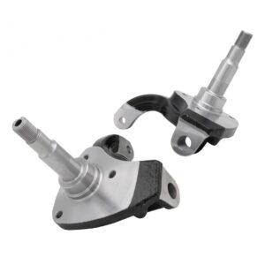 Part Number 01-22-3855-0: EMPI VW FORGED 2.5in DROP SPINDLE SET / KING & LINK PIN / DRUM BRAKE / TYPE-1 BUG 1949 THRU 1965