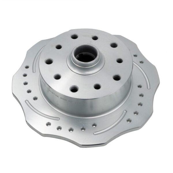 Part Number 01-22-3874-7: EMPI SCALLOPED BRAKE ROTORS / 5 X 130 / 5 X 4.75in / LEFT FRONT