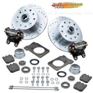 Part Number 01-22-6149-B: WILWOOD SUPER BEETLE DISC BRAKE CONVERSION KIT / 5 X 130 / 5 X 4.75in / BLACK