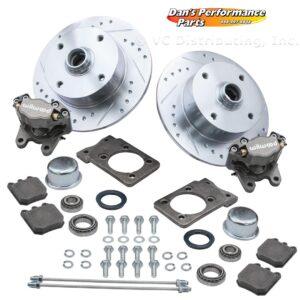Part Number 01-22-6150-0: WILWOOD SUPER BEETLE DISC BRAKE CONVERSION KIT / 4 X 130 / SILVER