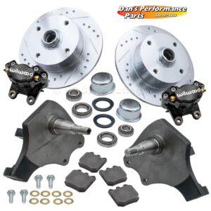 Part Number 01-22-6151-B: WILWOOD VW FRONT DISC BRAKE KIT / BALL JOINT / 4 X 130 / BLACK