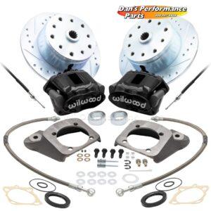 Part Number 01-22-6155-B: WILWOOD VW REAR DISC BRAKE KIT / WITH E-BRAKE