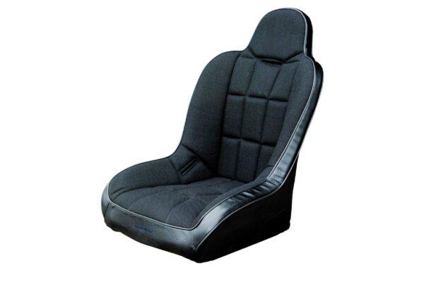 RACETRIM HIGH BACK SEAT COVER / BLACK VINYL / BLACK FABRIC / EACH