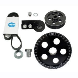 Part Number 01-17-2911-0: SERPENTINE ENGINE / ALT PULLEY KIT / BLACK ANODIZED