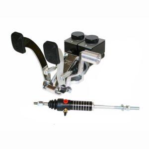 Part Number 03-JBP5000TX : BILLET JAMAR BUGGY PEDAL ASSEMBLY FOR 4 WHEEL DISC BRAKE / w/ ROLLER THROTTLE & SLAVE CYL.