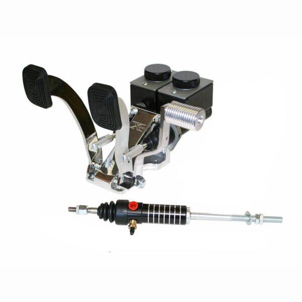 Part Number 03-JBP5000TX : BILLET JAMAR BUGGY PEDAL ASSEMBLY FOR 4 WHEEL DISC BRAKE / w/ ROLLER THROTTLE & SLAVE CYL.