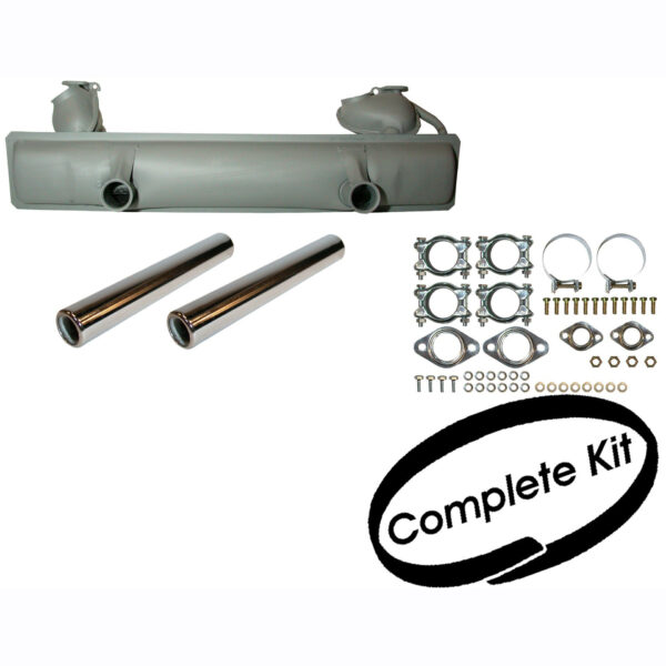 Part Number 01-JP-8173-0: VW EXHAUST SYSTEM COMPLETE / TYPE-1 AND GHIA