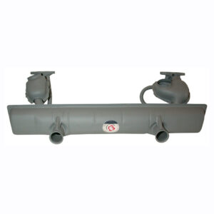 Part Number 01-JP-8190-0: STOCK VW MUFFLER WITH EGR / TYPE-1 1973-79 / US SPEC
