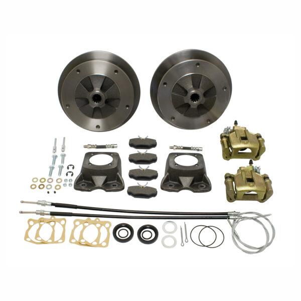Part Number PK1964-5: VW CHASSIS REBUILD KIT IN A BOX / for 1958-1965 STANDARD LINK-PIN / SWING AXLE CHASSIS / KIT COMES WITH WIDE 5 BRAKES. Not for Super Beetle