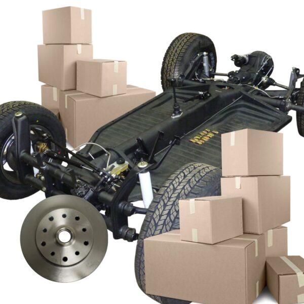 Part Number DPP-PK1964-CHEV: VW CHASSIS REBUILD KIT IN A BOX KIT / for 1958-1964 STANDARD LINK-PIN / SWING AXLE CHASSIS / KIT COMES WITH DOUBLE DRILLED ROTORS FOR EITHER CHEVY OR PORSCHE BOLT PATTERN BRAKES.