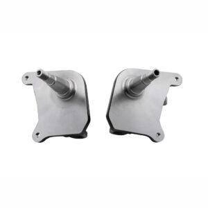 Part Number 01-22-3850-0: EMPI VW FORGED 2.5in DROP SPINDLE SET / KING & LINK PIN / DISC BRAKE / TYPE-1 BUG 1949 THRU 1965