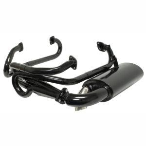 Part Number 01-00-3485-0: SIDEFLOW MERGED EXHAUST SYSTEM WITH MUFFLER/ TYPE 1 1966 THRU 73 / UPRIGHT ENGINES ONLY / 1300-1600CC