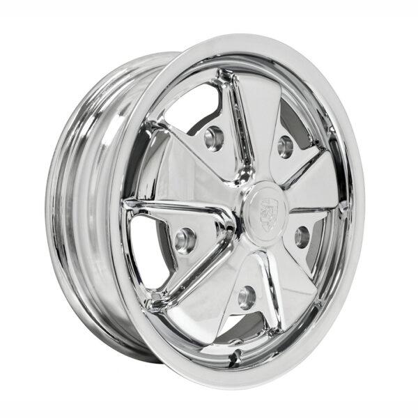 Part Number 01-10-1109-0: 911 STYLE ALLOY CHROME WHEEL / 15 X 4.5 / 5 X 205