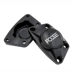 Part Number 01-17-8898-0: EMPI X FOOSE BILLET SPRING PLATE CAP / BLACK ANODIZED FINISH / PAIR