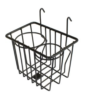 Part Number 01-18-1068-0: WIRE BASKET CUP HOLDER / TYPE 2 1955-67 / BLACK