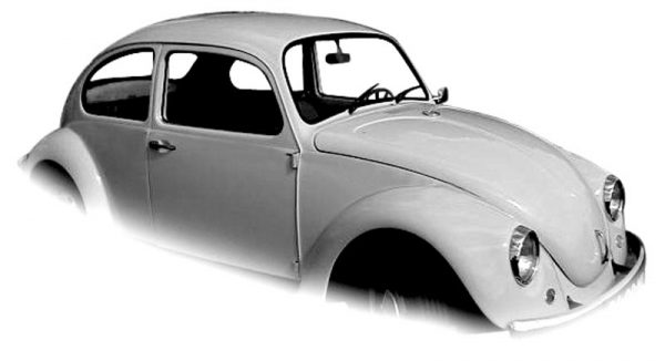 EMPI 3572 : CAL LOOK WINDSHIELD RUBBER THRU-57