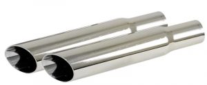 EMPI 3694 : DIAGONAL CUT EXHAUST TIPS/PR. 
