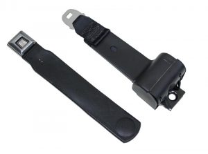 EMPI 3847 : 2 POINT RETRACTABLE SEAT BELT/BLACK/PR 