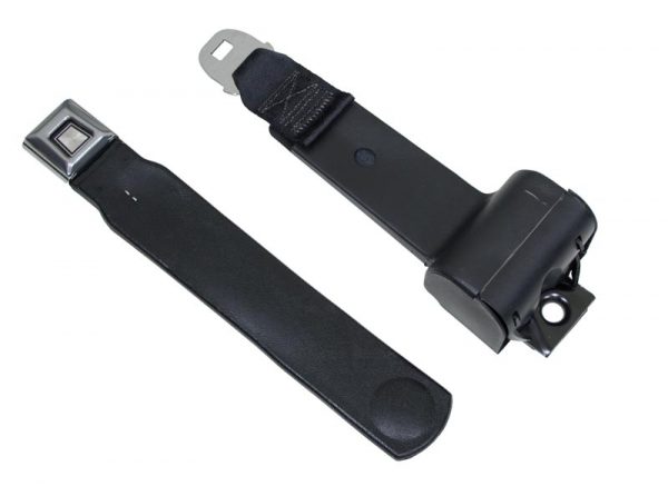EMPI 3847 : 2 POINT RETRACTABLE SEAT BELT/BLACK/PR