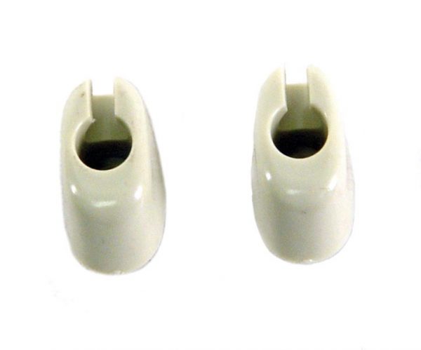 EMPI 4429 : EARLY VISOR MOUNTING CLIPS IVORY / PAIR