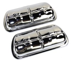 EMPI 8905 : CHROME VALVE COVERS WITH BALES PAIR