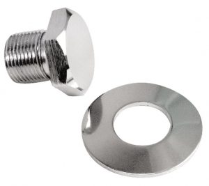 EMPI 9117 : CHROME PULLEY BOLT WITH WASHER 