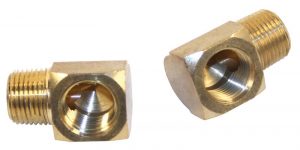 EMPI 9239 : 90 DEGREE FITTING 1/2in MALE PIPE THREAD X 1/2in FEMALE PIPE THREAD (2) 