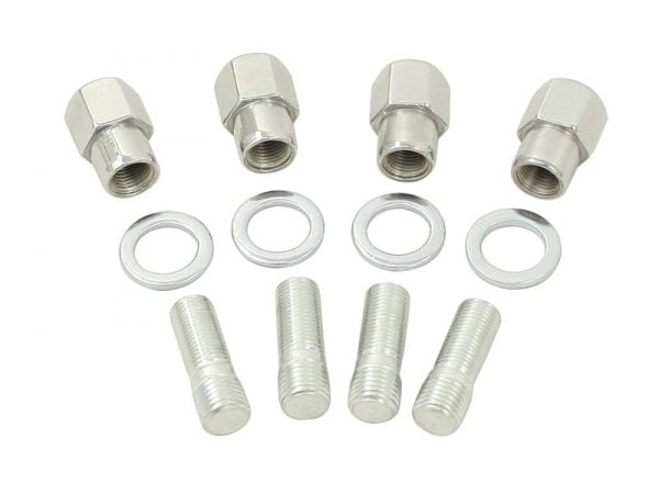 EMPI 9511 : CHROME MAG NUT / STUD KIT 14MM