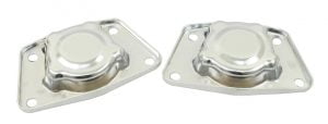EMPI 9545 : CHROME SPRING PLATE CAPS PAIR