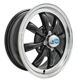 EMPI 9682 : EMPI 8 SPOKE WHEEL 5.5inX15in / GLOSS BLACK