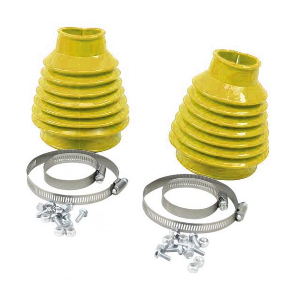 EMPI 9983 : DELUXE SWING AXLE BOOT YELLOW PAIR