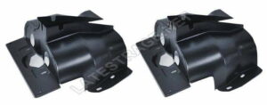 LATEST RAGE 119343BK: CYLINDER COVERS / SINGLE PORT / BLACK / PAIR