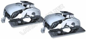 LATEST RAGE 119343C: CYLINDER COVERS / SINGLE PORT / CHROME / PAIR