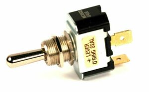 K-FOUR SWITCHES Part Number: 12-101 : LEVER SWITCH / NON LIGHTED / SINGLE POLE / 12V OFF-MOM / 20AMP