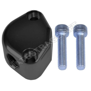 LATEST RAGE 127014BK: BILLET VW FUEL PUMP BLOCK OFF WITH 3/8in VENT / BLACK