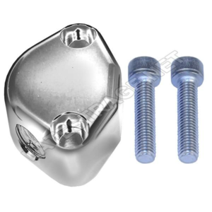 LATEST RAGE 127014C: BILLET VW FUEL PUMP BLOCK OFF WITH 3/8in VENT / CHROME