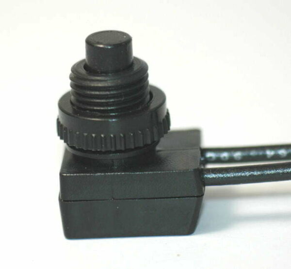 K-FOUR SWITCHES Part Number: 15-101 : SWITCH/MINI PUSH BUTTON/12V-OFF-ON-10AMP