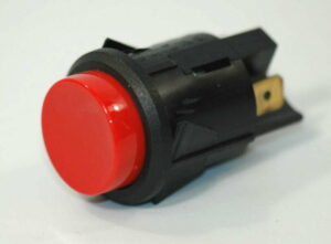 K-FOUR SWITCHES Part Number: 15-132 : SWITCH/ PUSH BUTTON/ 12V-OFF-ON-16AMP / ROUND RED BUTTON
