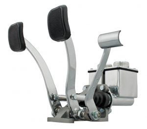 EMPI 16-2531 : DUAL PEDAL WITH ROLLER / POLISHED 