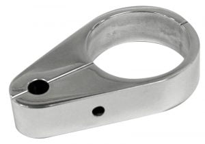 EMPI 16-9569-0 : POLISHED ALUMINUM BRAKE LINE BRACKET / 1-1/2in / EACH 