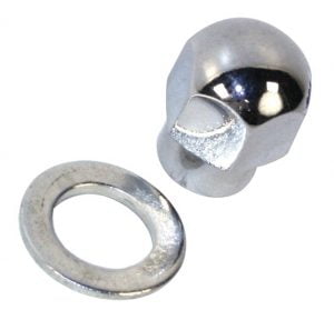 EMPI 16-9708-0 : CHROME ALTERNATOR / GENERATOR NUT AND WASHER 