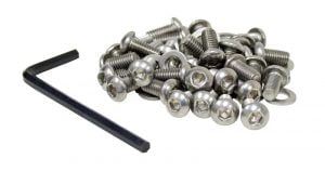 EMPI 17-2960-0 : STAINLESS STEEL BUTTON HEAD SCREW / 34 PIECES 