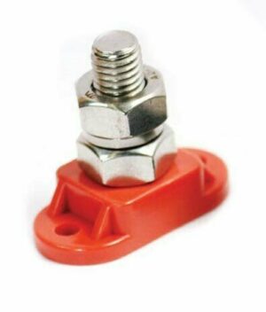 K-FOUR SWITCHES Part Number: 19-450 : POWER STUD/ 3/8in STUD/ RED SINGLE STUD