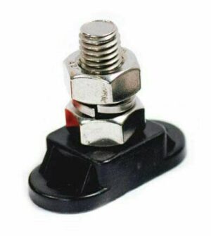 K-FOUR SWITCHES Part Number: 19-451 : POWER STUD/ 3/8in STUD/ BLACK SINGLE STUD
