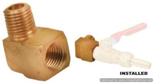 LATEST RAGE 201210-90: 90 DEGREE T FITTING / 1/4 NPT