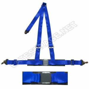 LATEST RAGE 223BL: 3 POINT SEAT BELT / CHROME BUCKLE / BLUE